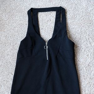 🍒Zara, Black Zip Dress